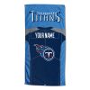 [Personalization Only] OFFICIAL NFL Jersey Personalized Beach Towel - Tennessee Titans