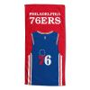 [Personalization Only] OFFICIAL NBA Jersey Personalized Beach Towel - Philadelphia 76ers