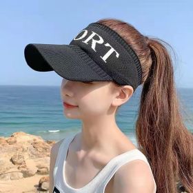 New women's big brim sun hat double-sided Ice Silk 5.0 + sun hat UV UV protection cycling outdoor travel hat (Color: Casual SP-Black)